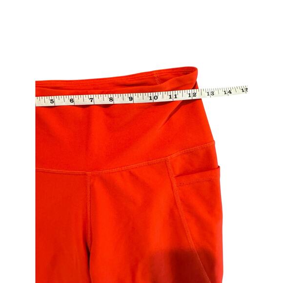 Old Navy Active Red Go-Dry Elevate Leggings High Waist Pockets Women’s Medium - Picture 6 of 7